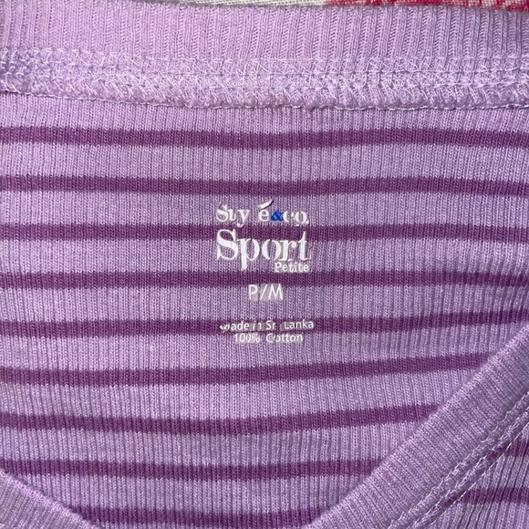Y2K purple Style & Co blouse M petite - Picture 2 of 2